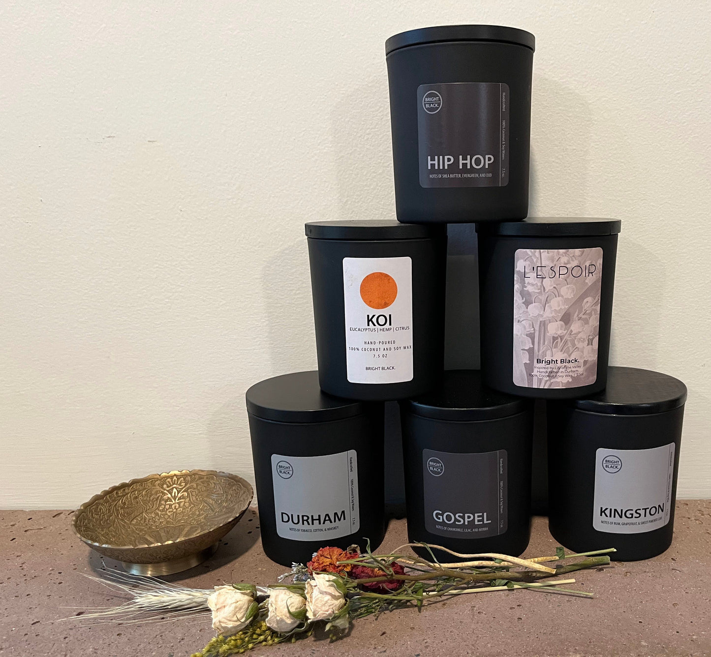 Assorted Candles by Bright Black