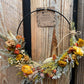8" Dried Flower Wreath - Wire base